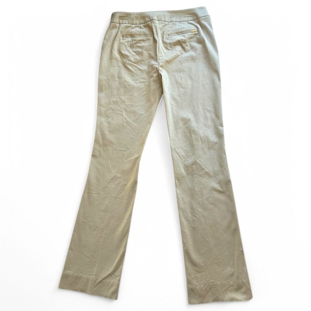 White House Black Market Womens Sleek Bootcut Pants Size 6R Beige Cotton Blend - Picture 2 of 10